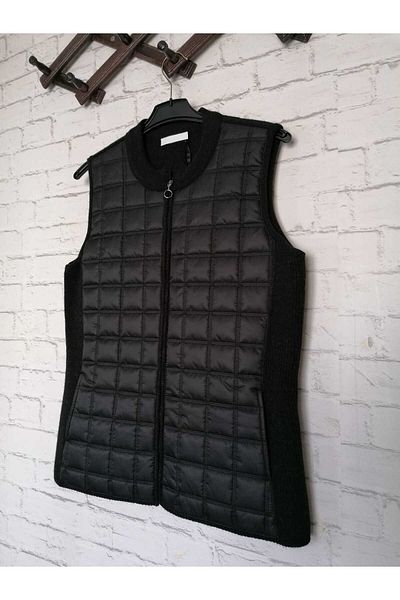 anne moda ankara Ватиран жилет с цип от първо качество от ликра