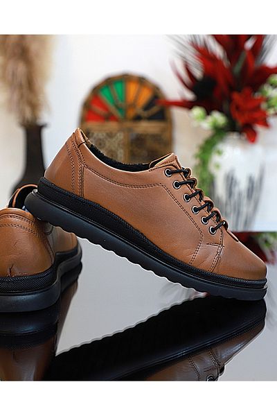 Konfores 1758-394149 Pantofi de sezon cu talpă anatomică din piele naturală