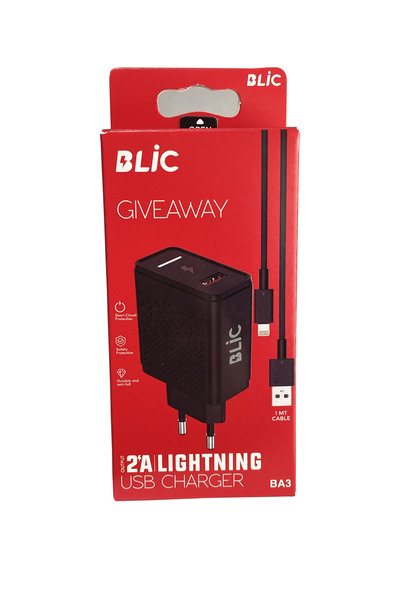 Blic 2A Lightning İphone Led Işıklı Şarj Aleti