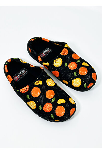 GEZER Kadın Desenli Yıkanabilir Kışlık Ev Terliği