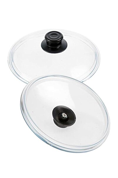 abnturk 20cm Tencere ve Tavalar için Cam Tencere Kapağı Yüksek Isıya Ocak + F...
