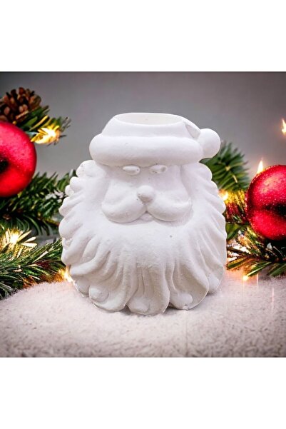 CHVE DESIGN Aytaşı Noel Baba Büst Mumluk