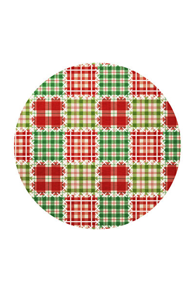 Rugs Modern Halı Red Green Themed Christmas Gift Package Patterned Modern Wov...