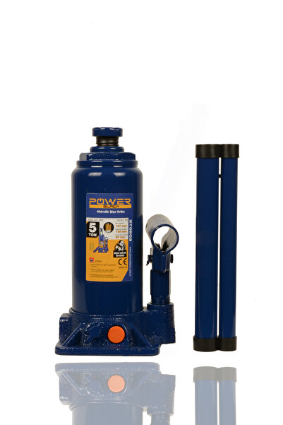 POWER BLACK Germany Çelik Şase 5 Ton Hidrolik Araba Krikosu Şişe Kriko