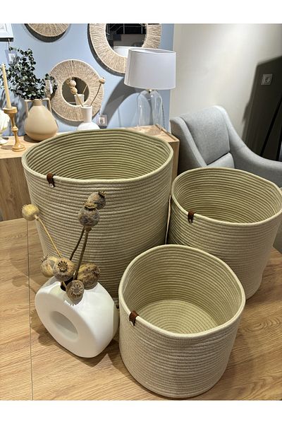 MaVaux Set de 3 Rover - Coș organizator multifuncțional, ghiveci de flori și organizator
