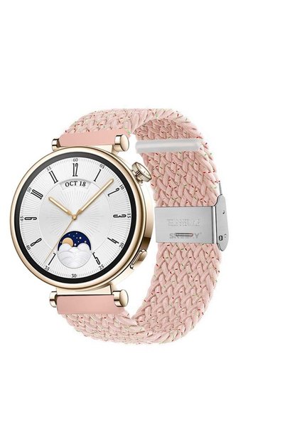 Sneezy Huawei Watch GT 4 41mm İle Uyumlu 18mm Metal Klips Solo Fiberlink Örgü...
