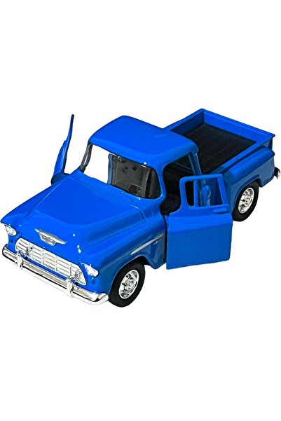 Shem Mavi Chevrolet Stepside Pikap Oyuncak Lisanslı Diecast Metal Çek Bırak Araba