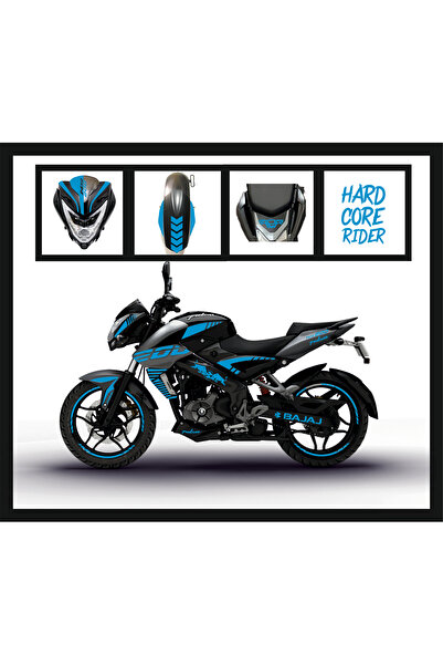 Bajaj Ns 200 Sticker Set NS200 Full Set Sticker Açık Mavi