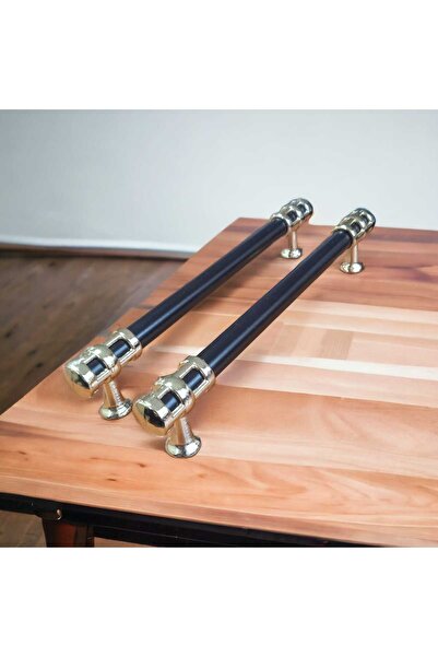 Çetinkaya Siyah Gold Kafes Model Dolap Çekmece Kulpu 160mm 1 Adet