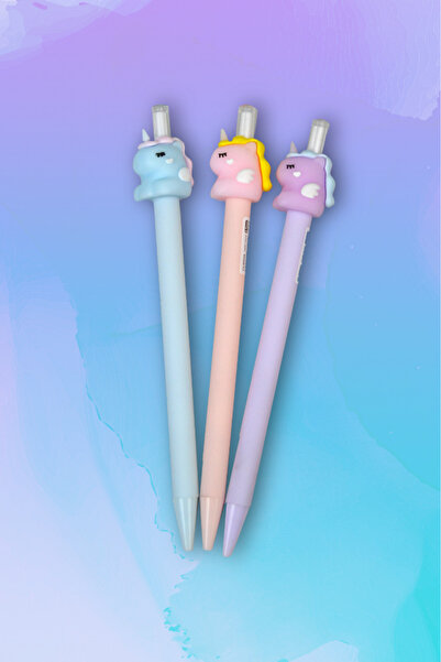 Kids Like Unicorn Başlıklı 0.7 mm Uçlu Versatil Kalem 1 Adet