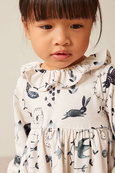 Next Baby 100% Cotton Black and White Rabbit Pattern Clothes Tights Top and Bottom Set