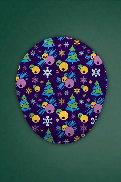 HobiShop Christmas Themed Mouse Pad with Wrist Support