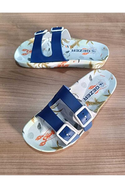 GEZER Ανατομική σόλα αντιολισθητική πλαστική ρυθμιζόμενη διπλή πόρπη Γυναικεία πισίνα για σπίτι και παντόφλες δρόμου