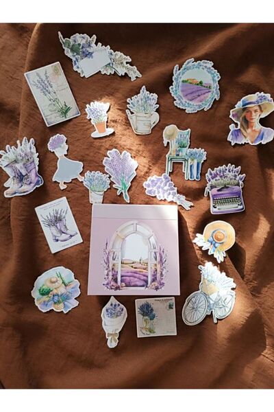 EyER Shoping Autocolant Lavanda - Broșură pentru Scrapbook