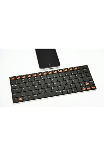 Rapoo E6300 Bluetooth Klavye Mini Klavye Tablet Klavye Kablosuz Mini Klavye İnce Klavye Keyboard Kablosuz