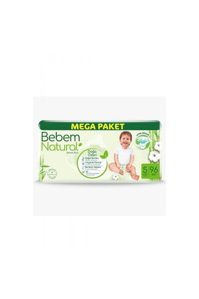 Bebem Natural Junior No:5 11-18 Kg Mega Pack of 96