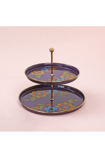Glore Lorena Purple Enamel Layer Cookie Holder