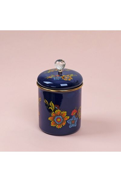 Glore Lorena Navy Blue Enamel Spice Rack