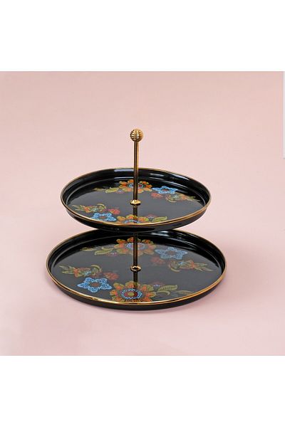 Glore Lorena Black Enamel Layer Cookie Holder