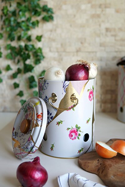 EVLE Kint Sugi Desenli Soğanlık, Soğan Sepeti, Sebzelik Er180-u5