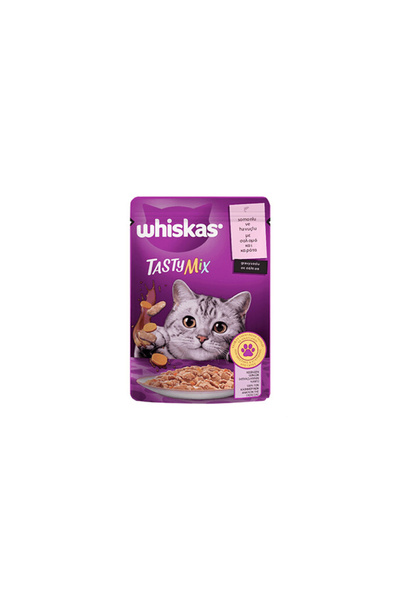 Whiskas Pouch Tasty Mix Somunlu Havuçlu 85 GRX24