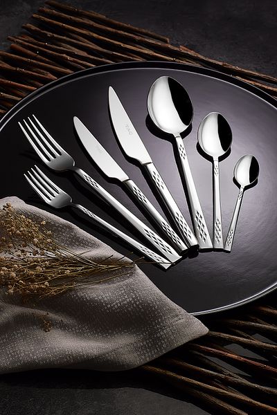 Taç Ravello Flores 84 Piece Fork Spoon Knife Set
