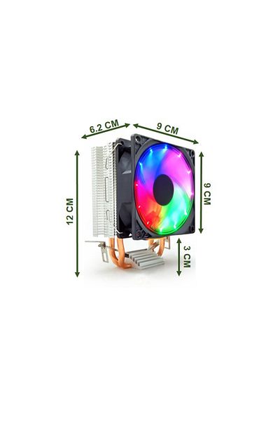Snowman مبرد وحدة المعالجة المركزية M200 - مع مروحة قوس قزح LED