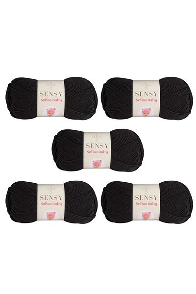 SENSY Softee Baby frânghie de tricotat manual Pătură frânghie frânghie pentru bebeluși cardigan pulover frânghie vestă frânghie eșarfă beanie papuci frânghie
