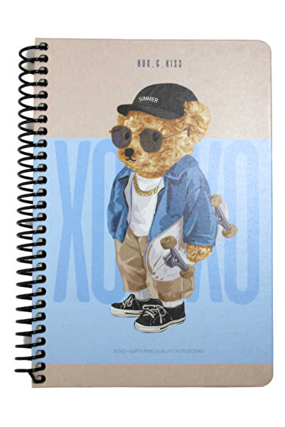 Gıpta GIPTA 120 FOI XOXO COPERTE TARE Caiet cu spirală 17 x 24 cm