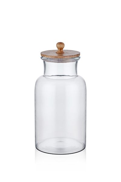 The Mia Madera Storage Jar with Lid 35x20x20 cm