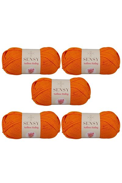 SENSY Softee Baby frânghie de tricotat manual Pătură frânghie frânghie pentru bebeluși cardigan pulover frânghie vestă frânghie eșarfă beanie papuci frânghie