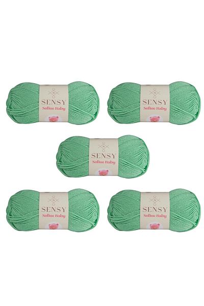SENSY Softee Baby frânghie de tricotat manual Pătură frânghie frânghie pentru bebeluși cardigan pulover frânghie vestă frânghie eșarfă beanie papuci frânghie