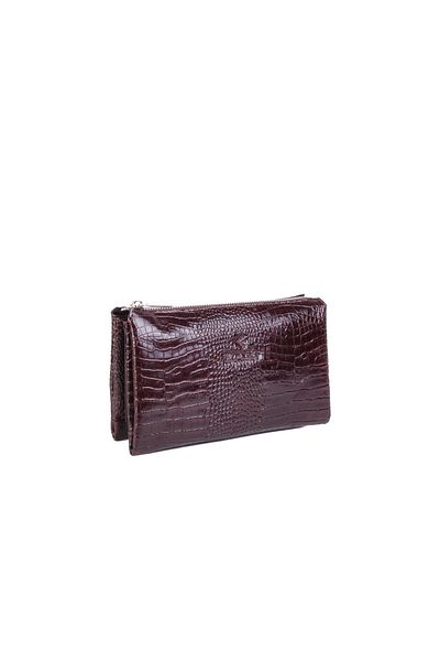 Eminsa Men's Brown Croco Genuine Leather Handbag