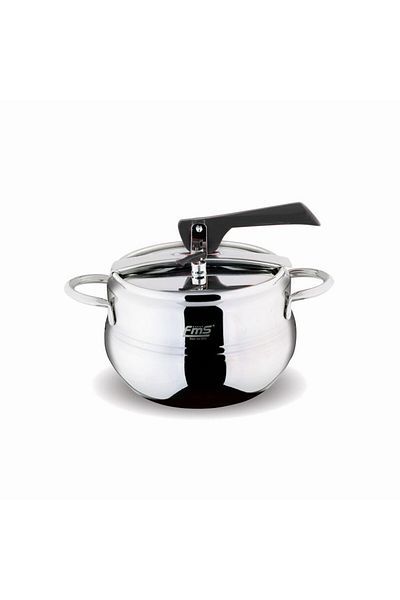 FMS 3026 Striped 5 Liter Hot Pot Pressure Cooker Black
