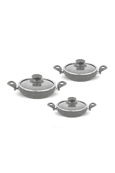 FMS G5001 - 6 Piece Gray Granite Omelet Set