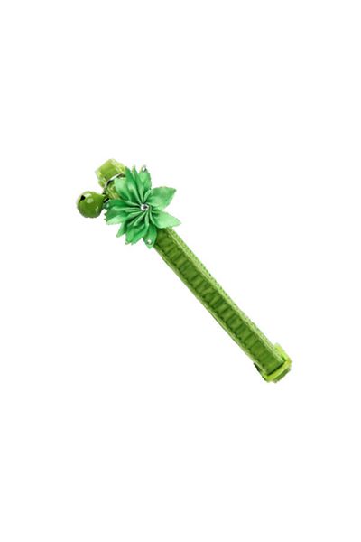 Pawise Floral Cat Collar Green