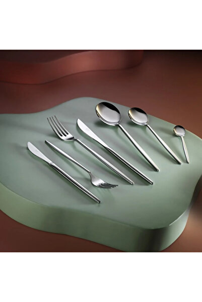 Karmen Arsel Teos Sade 84 Parça Kutulu Çatal Bıçak Takımı