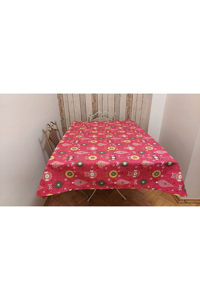 gonk Rectangular, Christmas Patterned, Duck (LIQUID PUSHER, SPOT-PROOF) Fabric, Dining Table Cloth