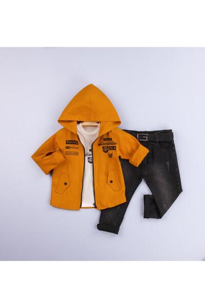Gold Class Kidswear Hooded Zippered Boy's Shirt Set