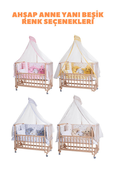 TURHAN BEBE Lüx Yeni Doğan Çeyiz Seti Bebek Araba + Beşik + Yürüteç + Mama Sandalye + Banyo Seti + Oyun Halısı