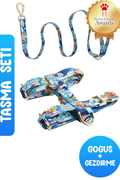 TheTailor Kaçış Önleyici Tasma Nyx Tasma Seti Göğüs Tasması Ve Gezdirme Tasması