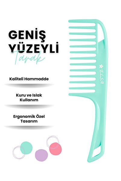 ELSA Επαγγελματική χτένα 0345 με φαρδιά οπές