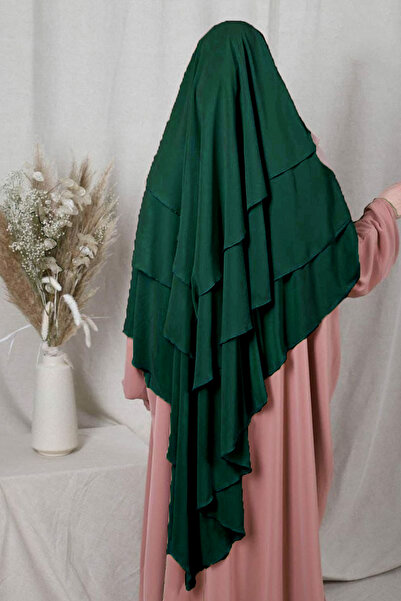 İSTANBULSTYLEMODA شال شيفون حجاب جاهز حجاب حجاب عملي 3 طبقات - غطاء سوفليه - ...