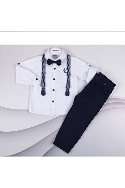 Altınn-x طقم للأطفال مكون من 3 قطع مع ربطة عنق وقميص