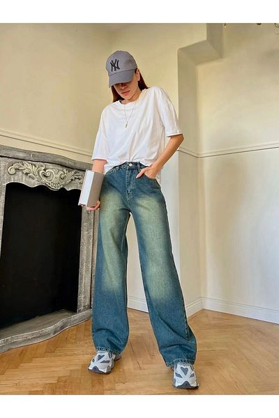 DENİKK Y2k Recycled Baggy Pocket Jean Παντελόνι