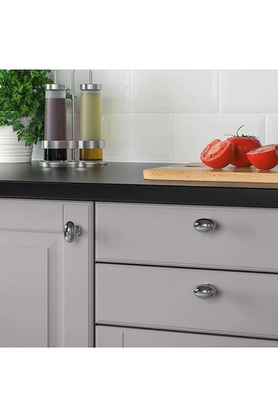 IKEA 2 ENERYDA cromat 35 mm mânere 2 buc Mânere Mobilier Metalic