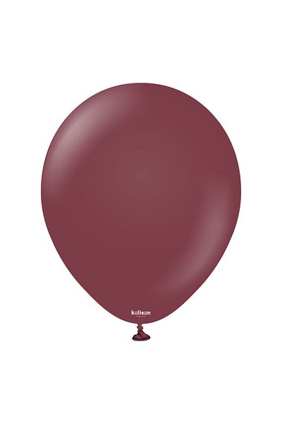 Kalisan 12'' PASTEL Claret Red Balloon 25 Pieces