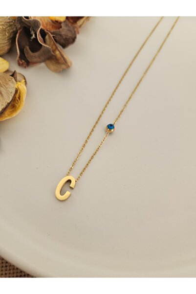 HERCY C Harfli Ithal Paslanmaz Çelik Kolye