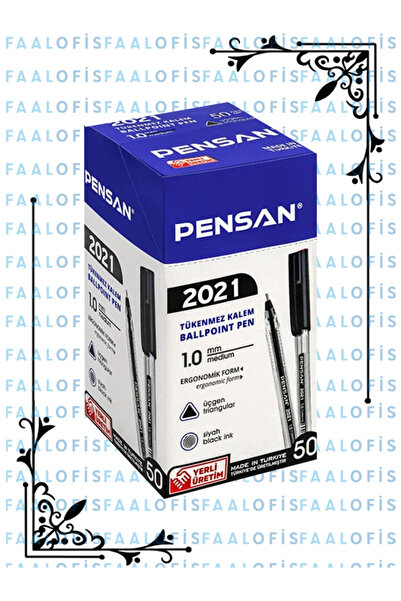 Pensan 2021 Yüksek Kalite Tükenmez Kalem 50 Adet 1 Kutu