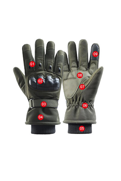 eser askeri malzeme Taktik eldiven peluş tam parmak